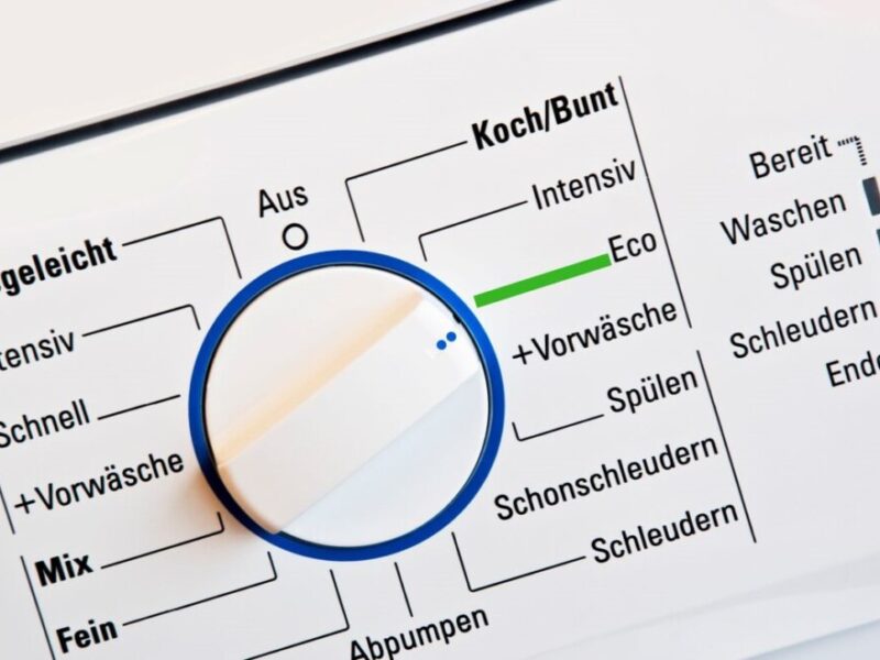 Waschmaschinen im Eco-Programm