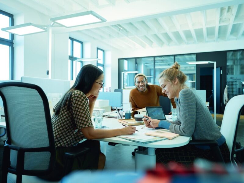 In Meetings werden die Weichen für neue Projekte gestellt.