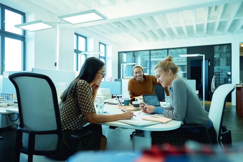 In Meetings werden die Weichen für neue Projekte gestellt.